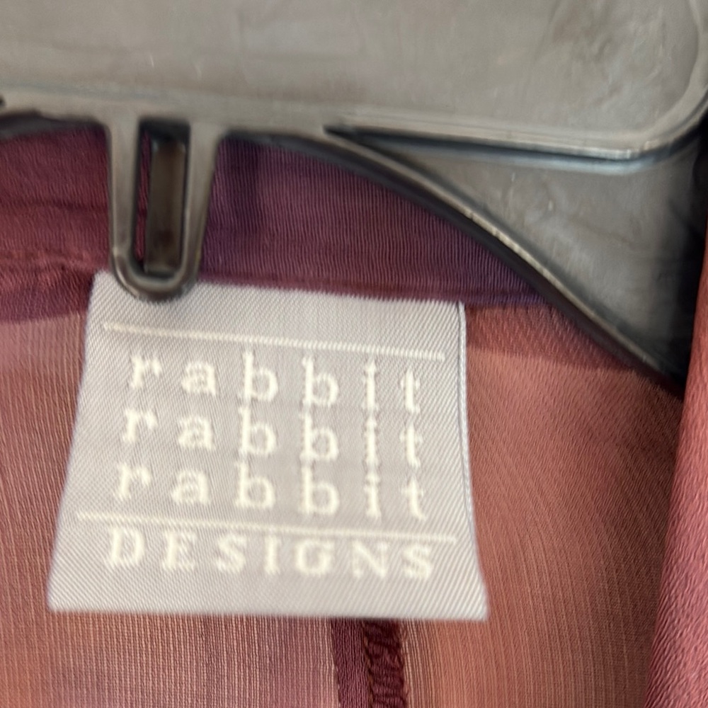 Rabbit Rabbit Rabbit Orange and Purple Sheath Dress with Duster Jacket - Picture 12 of 16